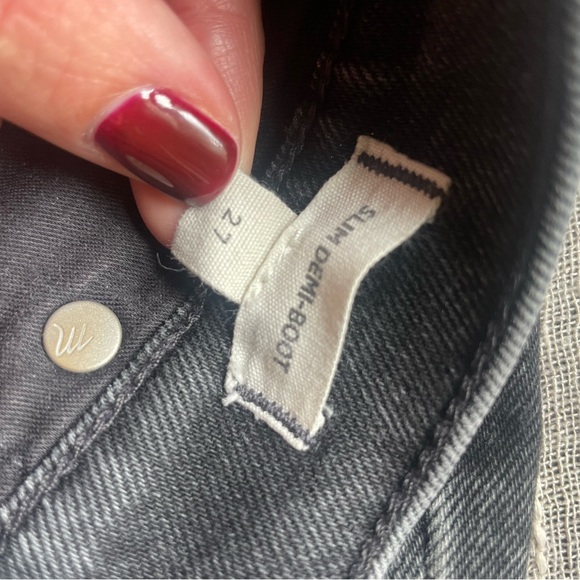 Madewell High Rise Slim Demi-Boot Jean in Hayward Wash EUC Size 27 - Picture 7 of 9